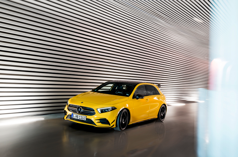 Illustration for article titled 2019 Mercedes-AMG A35: Benz's New Hot Hatch Has Toys for Your Next Track Day